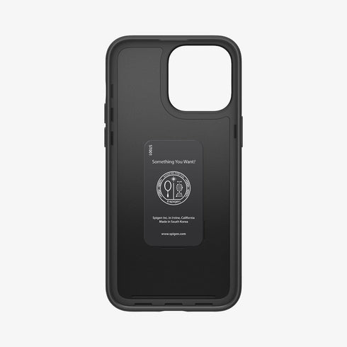 ACS04766 - iPhone 14 Pro Max Case Thin Fit in black showing the back